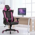 thumbnail image 2 of Goplus  Gaming Chair Reclining Racing Chair w/Lumbar Support and Headrest Pink, 2 of 10