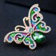thumbnail image 5 of insignia de lujo del sombrero del vestido de joyería de broche del perno del colr de del diamante artificial del rhinestone Sunnimix Broches de mariposa del encanto, 5 of 8