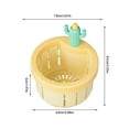 thumbnail image 2 of Mlkoz Kitchen Accessories, 3pc Cactus Kitchen Sink Strainer Press Automatic Dumping Basket Multi-Functional Home Use Cactus Sink Draining Basket Filter Net Lifting Basket Kitchen Waste, Men Gifts, 2 of 5