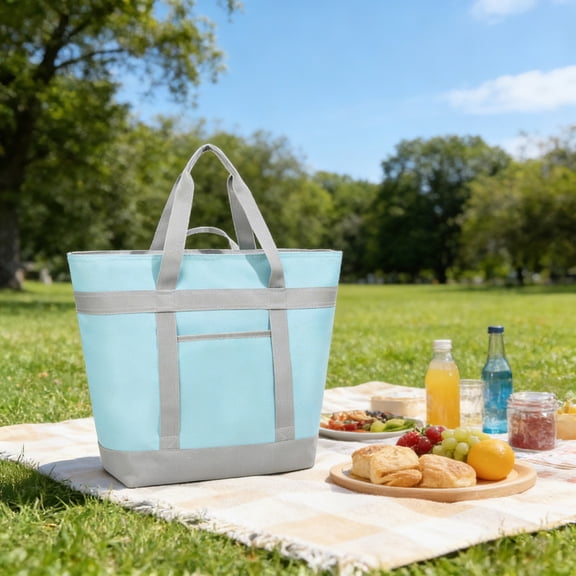 Insulated Tote Bag, Large Size Food Storage Freezer, Waterproof and Foldable, Suitable for Daily Shopping, Picnic, Lunch, Camping, etc