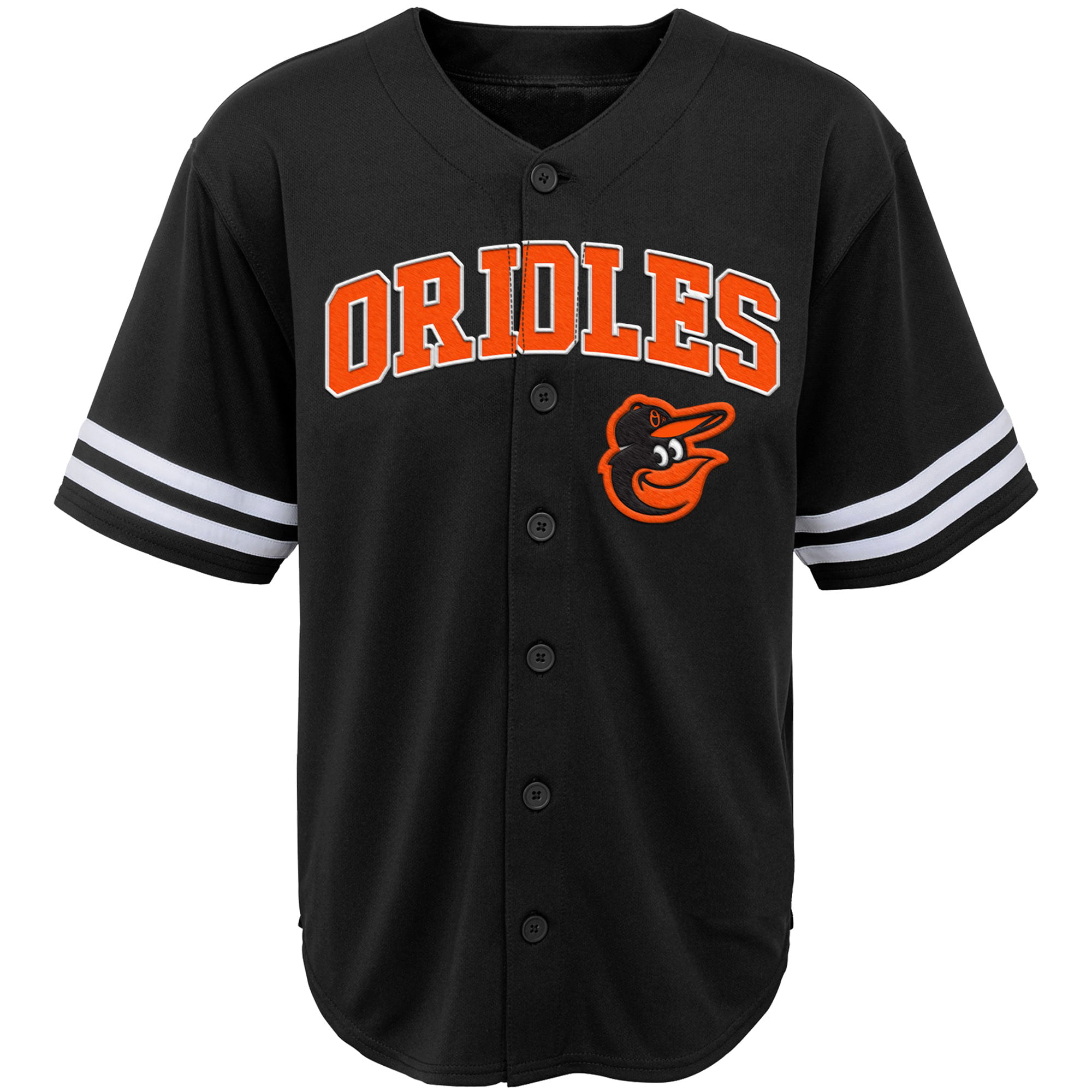 Outerstuff Baltimore Orioles Wordmark Black Youth Authentic Alternate Jersey 