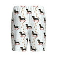 thumbnail image 7 of Daiia Dachshund On A Skateboard Mens Woven Stretch Pajama Short,Short Pajama Pants-XX-Large, 7 of 7