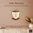 thumbnail image 2 of Young's Wood Take Life Coffee Wall Clock, 13.75", 2 of 4
