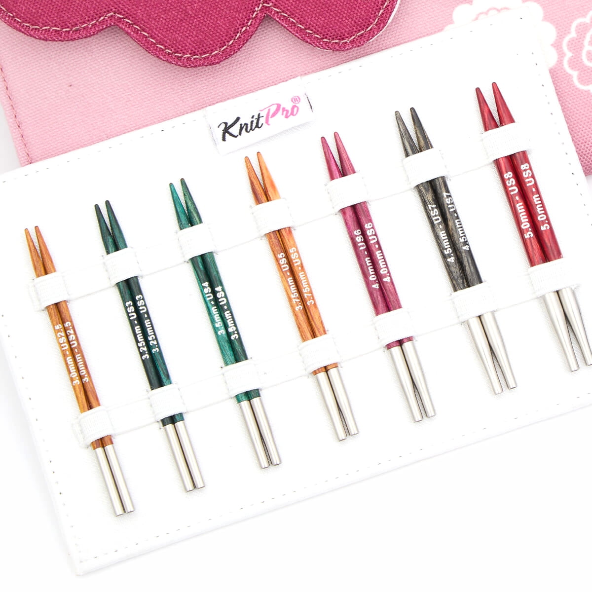 KnitPro-Dreamz Midi Interchangeable Needle Set 5.25"-7 Pair Interchangeable Tips