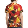 thumbnail image 2 of Youth The Flash T-Shirt 3d Printed Crewneck Graphic Short Sleeve Tees For Boys Girls, 2 of 7