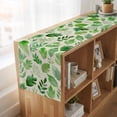thumbnail image 6 of Table Runners 70 Inches Long Dress Scarves, Green Leaves Farmhouse Coffee/Dining/Kitchen Table Decor, Holiday Table Runner, Spring Plants Rustic Vintage Botanical 13x70 Inch, 6 of 9