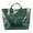 Green, variant on Women’s PVC Tote Bag Large Kraft Paper Clear Plastic Tote Bag Top Handle Clear Hobo Handbag hot pink tote bag