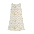 thumbnail image 4 of LTTVQM Easter Dresses for Girls Rabbit Egg Graphic Cute Sleeveless Sundress Soft Round Neck Midi Dresses Fashion Church Dresses Beige 9-10 Years, 4 of 5