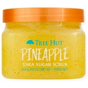 Tree Hut Shea Sugar Exfoliating Body Scrub Pineapple, 18 oz