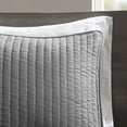 thumbnail image 4 of Gracie Mills Becker Reversible Quilt Set Cotton Twin Gray GRACE-3472 Shams 3pc, 4 of 4