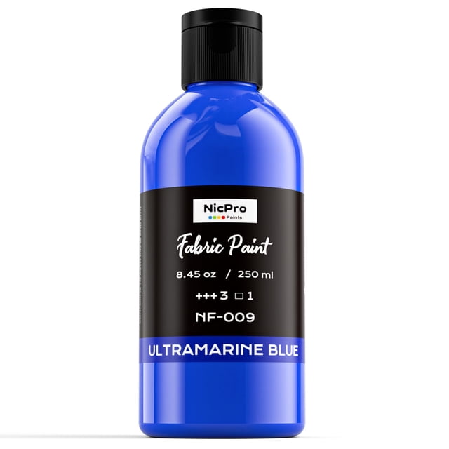 Pintura textil Nicpro Blue 250 ml para muebles y ropa