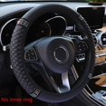 thumbnail image 2 of Car Steering Wheel Cover Without Inner Ring 37-38cm Three-dimensional Leather Embroidered Color Diamond-encrusted Breathable, 2 of 4