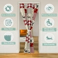 thumbnail image 2 of Erosebridal Deer Elk Moose Door Curtain for Doorway Privacy,Hunting Animal Blackout Curtain 52"W X 84"L for Bedroom,Retro Red Patchwork Grids Room Divider Curtain,Rustic Door Drape, 2 of 5