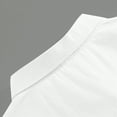 thumbnail image 6 of Ccpelsie Button Up Long Sleeve Shirts for Men Big and Tall Lightweight Mens Dress Solid Color Shirts(A01-White,XL), 6 of 8