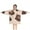 Beige/Brown, variant on Beige and Brown Of Leopard Print Blanket Hoodies for Kids 6-13YR Oversize Wearable Blanket Hoodies for Boys Girls Teens