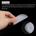 thumbnail image 4 of Plastic Mesh Canvas Sheet 7.7cm/ 3" White Round Blank Canvas for Embroidery Needlepoint, Knit Crochet Mesh, Pack of 15, 4 of 5