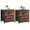 Brown2BC 2Pack, variant on 2 Piece Nightstand Set with 2 Fabric Drawers, Small Dresser Side Bedroom End Table, Bedside Storage Organizer for Bedroom/Room/Dorm, Black