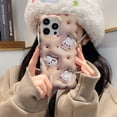 thumbnail image 2 of 3D Visual Bunny Cookie Funda de silicona para iPhone 14 11 12 13 Pro Max Funda para teléfono Moda Dibujos animados Lindo zhangmengya LED, 2 of 2