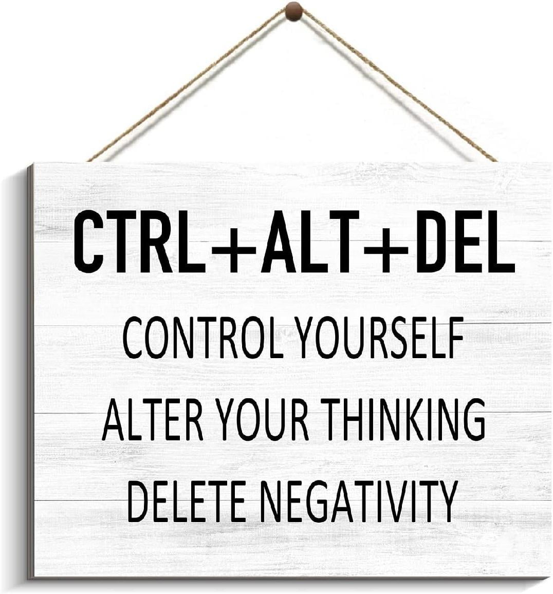 Inspirational Wall Decor for Office, Wood Signs Plaque, Black and White Artwork Office Wall