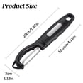 thumbnail image 3 of Kitchen Peeler,Fruit Tools,Soft Grip Handle and Ultra Sharp Stainless Steel Blades,Peelers for Kitchen,Swivel Vegetable Peeler,Swivel Peeler,For Veggie,Fruit,Potato,Carrot,Apple - Black(2PCS), 3 of 4