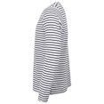 thumbnail image 3 of SF - Camiseta de Rayas de Manga Larga para Adultos Unisex (Blanco, Marino Oxford), 3 of 5