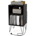 thumbnail image 7 of Giantex Record Player Stand, Vinyl Record Storage Cabinet for Living Room, Bedroom, Black, 7 of 7