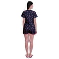 thumbnail image 4 of Moomaya Womens Printed Tee and Shorts Pajama Set PJs,Short Sleeve Sleepwear Nightwear S-XXL, 4 of 7