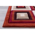 thumbnail image 3 of Handcraft Rugs Geometric Square design,High quality contemporary area rug.Rust, beige and  Chocolate Brown color., 3 of 4