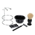 thumbnail image 1 of Support de Brosse à Raser, Ensemble de Rasoir Manuel pour Barbe, Support de Brosse à Raser, Bol à Savon, Outil de Retrait de Barbe pour Hommes, 1 of 10