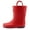 Red, variant on Kushyshoo Yellow Kids Rain Boots for Girls Toddler Waterproof Rubber Design with Easy-On Handles Size 2