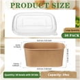thumbnail image 2 of Cuencos desechables de papel kraft Maxdot con tapas de polipropileno, 1000 ml x 50, 2 of 7