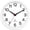Atomic_white-10 Inch, variant on Wall Clock 10 Inch Silent Non-ticking Modern Clocks Operated - Analog Small Classic For Office Home Bathroom Kitchen Bedroom School Living Room(black)