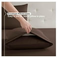 thumbnail image 6 of KriKac Queen Sheet Set - 4 Piece Bed Sheets for Queen Size Bed, Deep Pocket, Hotel Luxury, Extra Soft, Breathable and Cooling, Chocolate Brown Queen Size Sheets, 6 of 9