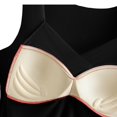 thumbnail image 5 of Black Tank Tops for Women V Neck Bodysuit with In Bra Cups for Support, 5 of 6