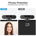 thumbnail image 2 of Vizolink 4K /25FPS Webcam for PC, Noise-Cancelling Mics and Speaker, Zoom Remote, Privacy Cover, Tripod, Autofocus, 112°FOV, for Video Call and Conference, 2 of 8