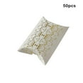thumbnail image 3 of Linyer Pack of 50 Wedding Sugar Favor Box Reusable Jewellery Gilding Bag Pillow Shaped Gifts Boxes Pie Storage for Proposal Party, 3 of 6