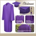 thumbnail image 5 of Unisex Matte Graduation Cap Gown Tassel Package, High School and University, 5 of 8