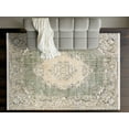 thumbnail image 2 of Green Oriental Area Rugs for Living Room Washable Rugs Boho Moroccan Area Rug Soft Neutral Geometric Bohemian Carpet Distressed Indoor Rug for Bedroom Dining Room Office Foldable Nonslip Rug, 2 of 9