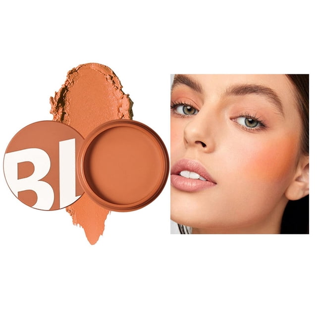 Powder Blusher Rouge Powder Blusher Stick Mud Monochrome Powder Blusher, Makeup White Blusher