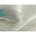 thumbnail image 3 of Ambesonne Black White Quilted Coverlet 3 Pcs, Cloudy Sailing Boat, Queen Size, Aqua Beige, 3 of 4