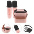 thumbnail image 4 of Mini Altavoz Portátil Para Karaoke Con 2 Micrófonos, Potente Estéreo Para Fiestas En Casa, Efecto De Luz Rgb, Fácil De Conectar, Elegante Y Moderno.(A), 4 of 8