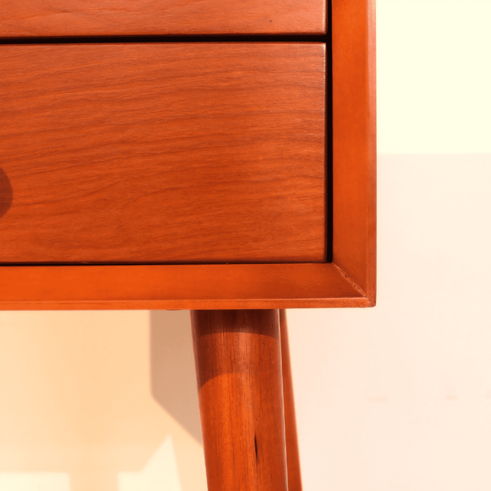 Nightstand with 2 Drawers, Small Side End Table with Storage, Modern Bedside Table for Bedroom, Living Room, Seadrift