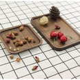 thumbnail image 2 of Bewildely Platos redondos de madera, pastel de frutas, té, café, postre, de comida, bandeja para servir Mostrada siete 34 cm * 23 cm * 2 cm Bewildely JJ25028-07, 2 of 6