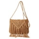 thumbnail image 1 of Bolsa cruzada Caissip de macramé estilo hobo para mujer, 1 of 7