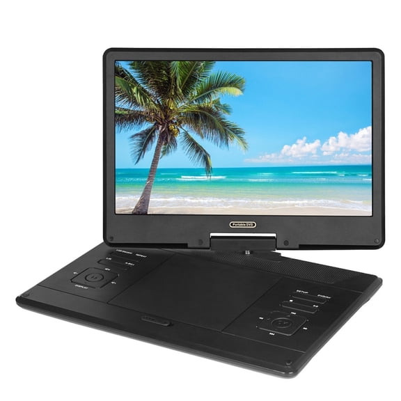 Portable DVD Player 25" Chassis, Ultra-Thin HD Swivel Screen Media Player with 3000mAh Battery