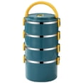 thumbnail image 2 of USUERY Insulated Rice Bucket Lunch Box with Lid Stainless Steel Thermal Container for Adult Worker Meal, 2 of 8