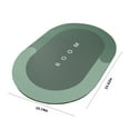 thumbnail image 3 of Cglfd Diatomaceous Bath Rug, Super Absorbent Quick Dry, Rubber Backing Non Slip ,Washable Bathroom Floor Mats, Shower Rug For In Front Of Bathtub,Shower Room (16x24), Green, 3 of 9