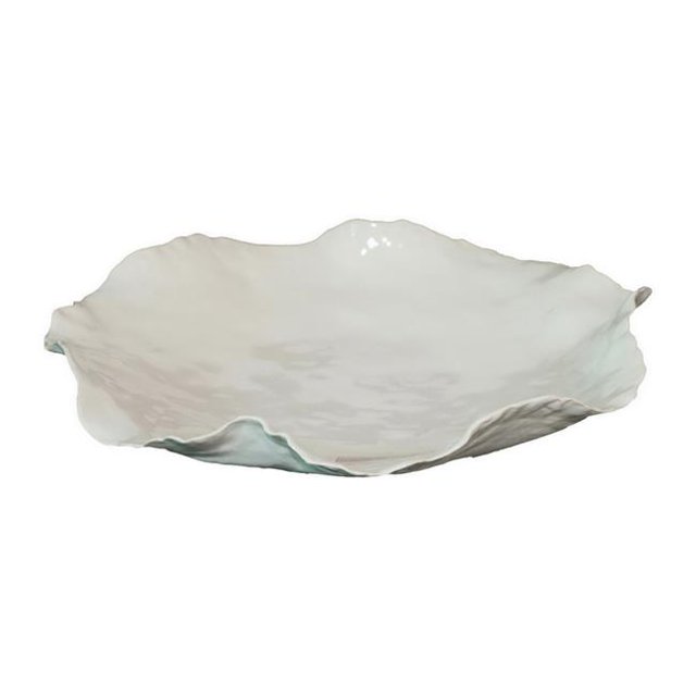 Plutus PBTH93827 Modern Decorative Ceramic Bowl, White - Porcelain