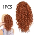 thumbnail image 6 of Gazechimp Drawstring Ponytail Short Wave Ponytail for Ponytail Extension Black Women Girls Brown, 6 of 8
