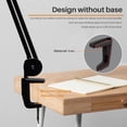 thumbnail image 4 of LED Architect Desk Lamp with Clamp, Metal Swing Arm 2000 Lume Dimming Office Table Lamp for Task Work Drafting Reading Desktop, 117PCS Bright LEDs, 24W Workbench Lamp(Black), 4 of 6